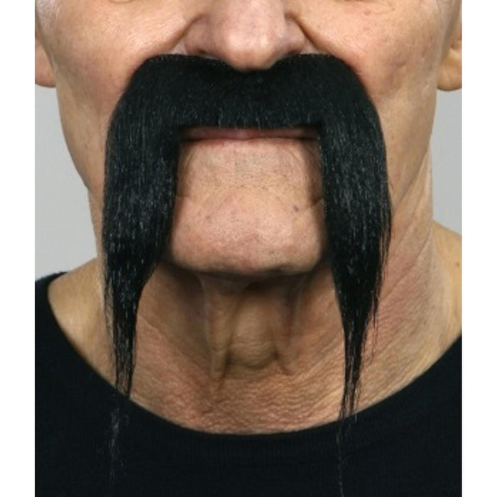 Sleek Black Moustache - Refine Your Look with Elegance