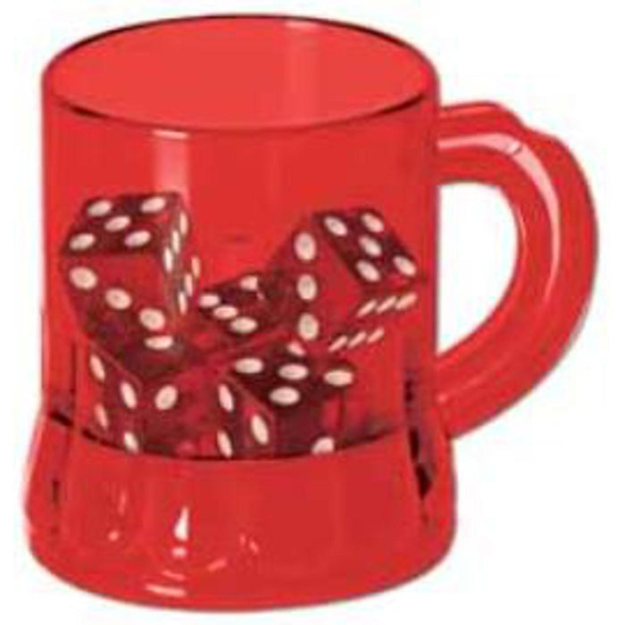 "Mug Shot With 5 Dice - 3 Oz Capacity"