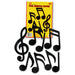 Musical Note Silhouettes 12/Pkg - 5"-10"