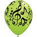 Musical Stars Tropical Balloons - 50 Pack