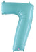 Megaloon Number 7 Balloon in Pastel Blue