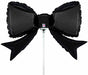 14-Inch Black Bow Mini Foil Balloon