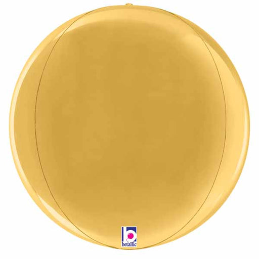 Gold Globe Foil Balloon, 11 Inch