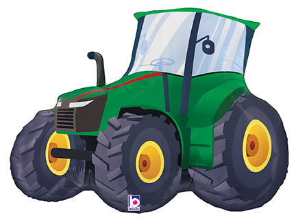 30-Inch Farm Tractor Shaped Foil Balloon