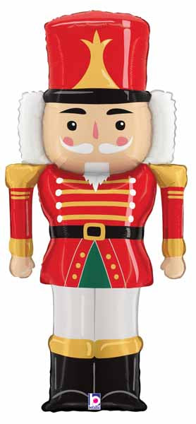 Red Nutcracker 43-Inch Foil Balloon