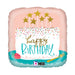 Birthday Confetti Cake 18-Inch Square Holographic Foil Balloon