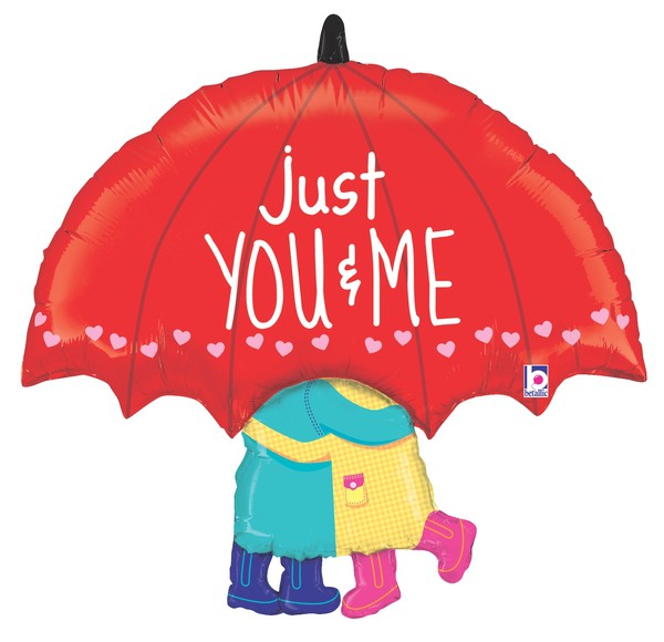 Just You & Me 33-Inch Shaped Foil Balloon