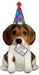 Birthday Puppy Shaped Foil Balloon, 41 Inch