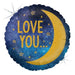 MOON & BACK LOVE YOU 18" RND HOLO PKG