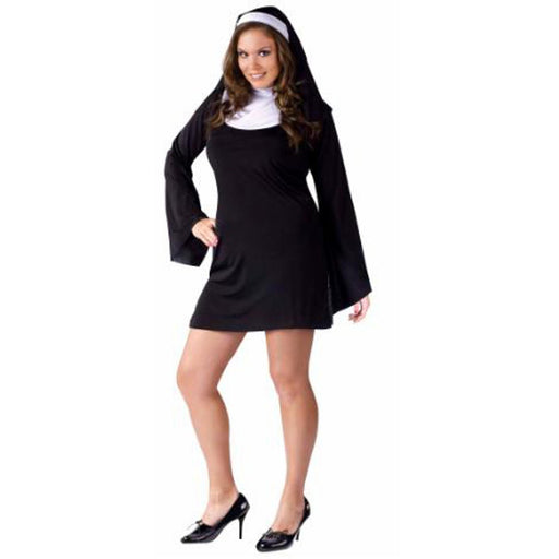 Naughty Nun Black and White Costume - Plus Size (16W/20W) (1/Pk)