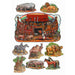 Noah'S Ark Set With 9 Assorted Animals.