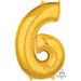 Number #6 Gold 26" Shape L26 Pkg - Elegant And Versatile Decor.