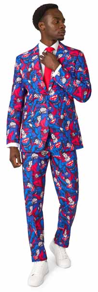 OppoSuits Superman The Man of Steel Men's Suit, Small