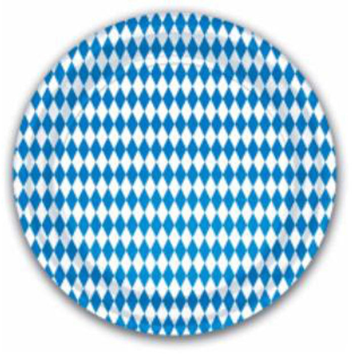 "Oktoberfest Harlequin Plates - 8/Pk 9""