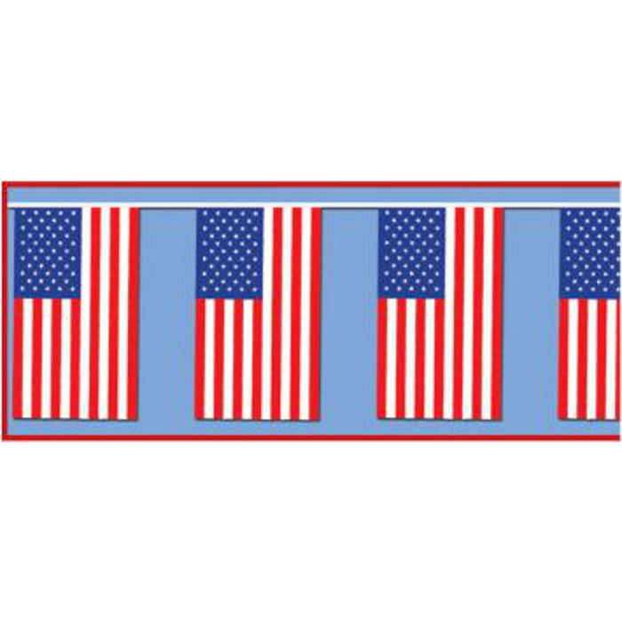 "Outdoor American Flag Banner - 60 Ft."