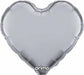 Prima Silver Heart Foil Balloon, 18 Inch