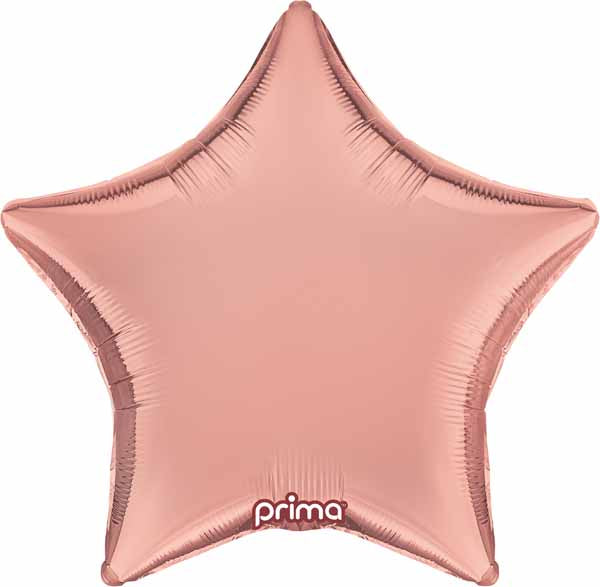 Prima Rose Gold Star Foil Balloon, 18 Inch