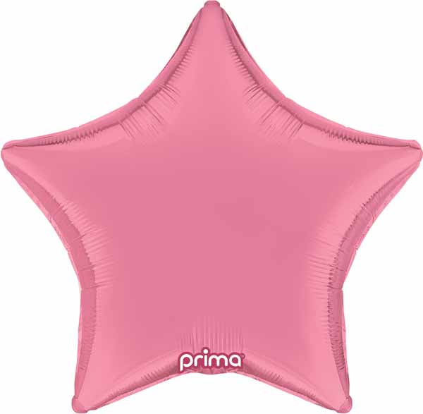 Prima Light Pink Star Foil Balloon, 18 Inch