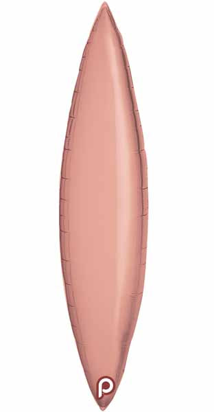 Prima 18-Inch Rose Gold Taper Foil Balloons, 5-Pack