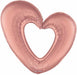 Prima Rose Gold Open Heart Foil Balloon, 40 Inch