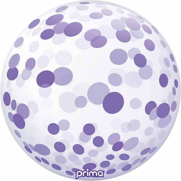 PRIMA CONFETTI 20" PURPLE SPHERE 1/PK