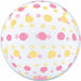 Prima Pink & Gold Dots 20-Inch Sphere Balloon