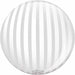 Prima Silver Stripe 20" Sphere Balloon