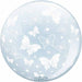 Prima White Butterflies 20" Sphere Balloon