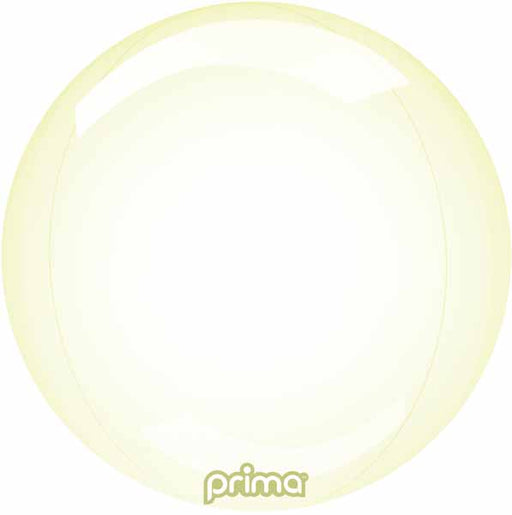 PRIMA GLASS SPHERE 18" YELLOW 1/PKGD