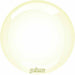 PRIMA GLASS SPHERE 18" YELLOW 1/PKGD