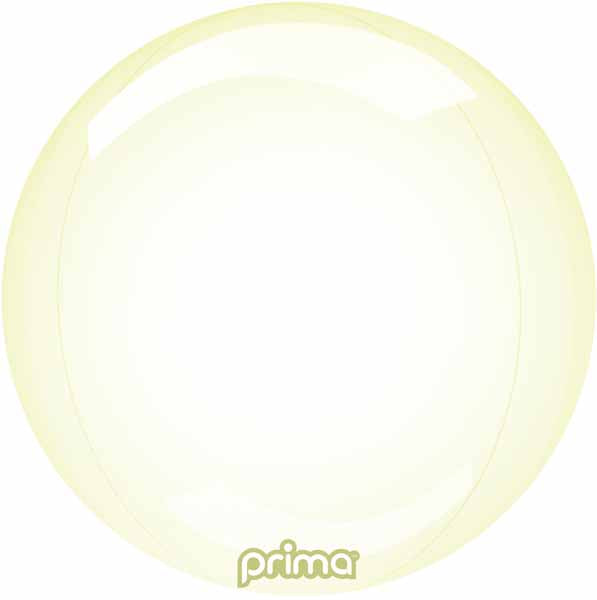 PRIMA GLASS SPHERE 10" YELLOW 1/PKGD