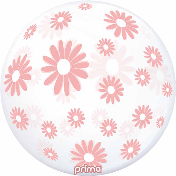 Prima Light Pink Daisies 20-Inch Sphere Balloon