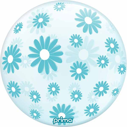 Prima Blue Daisies 20-Inch Sphere Balloon