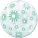 Prima Mint Daisies 20-Inch Sphere Balloon