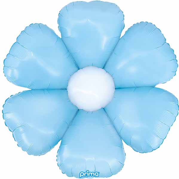 Prima Light Blue Daisy Foil Balloon, 34 Inch