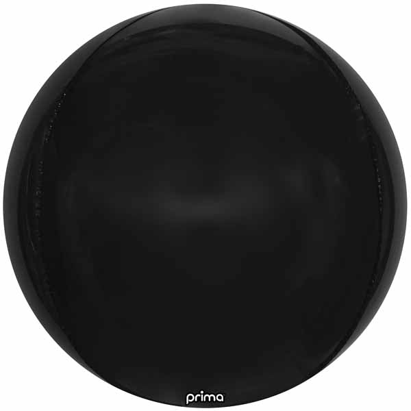 Prima Black 40-Inch Sphere Balloon, 1 Count