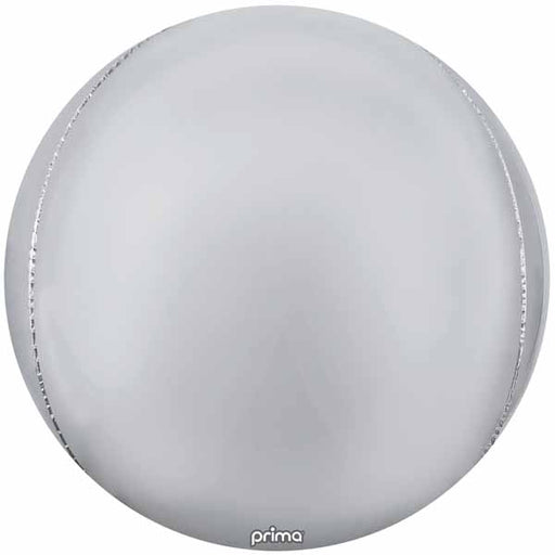 Prima Silver 40-Inch Sphere Balloon, 1 Count