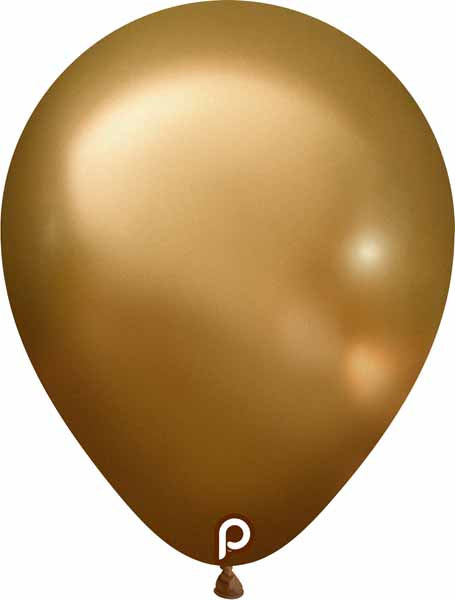 Prima Glam Gold 18" Round Latex Balloons, 25 Count