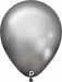 Prima Glam Silver 5" Round Latex Balloons, 100 Count