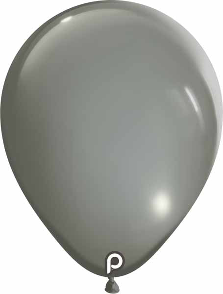 Prima Gray 11-Inch Round Latex Balloons, 100 Count