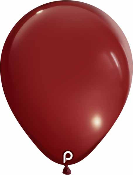 Prima Burgundy 5-Inch Round Latex Balloons, 100 Count