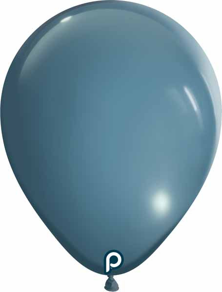Prima Smokey Blue 18-Inch Round Latex Balloons, 25 Pack