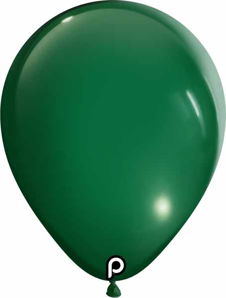 Prima Dark Green 18-Inch Round Latex Balloons, 25 Count