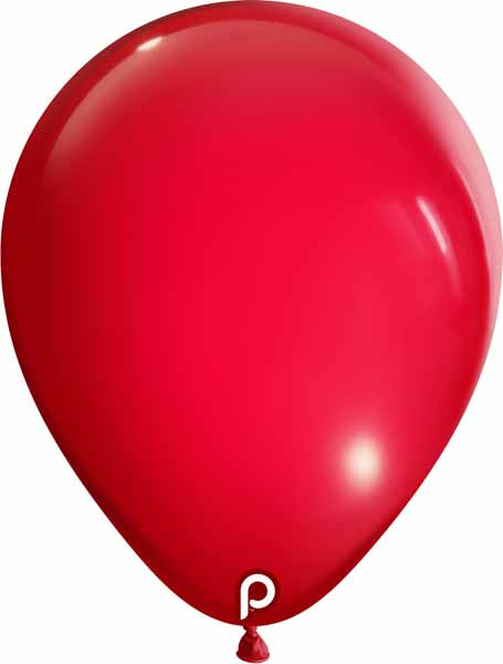 Prima Red 18-Inch Round Latex Balloons, 25 Pack