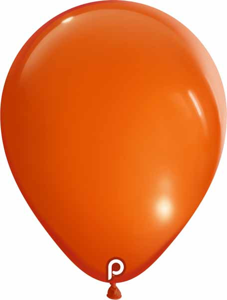 Prima Orange 5-Inch Round Latex Balloons, 100 Count