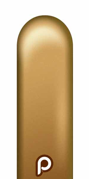 Prima Glam Gold 260 Latex Twisting Balloons, 50 Count