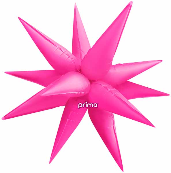 Prima Electric Pink 40-Inch Starburst Foil Balloon