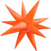 Prima 26" Electric Orange Starburst Foil Balloon