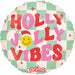 Prima Holly Jolly Vibes 18-Inch Christmas Foil Balloon
