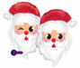 Prima 22-Inch Light Skin Santa Shaped Foil Balloon
